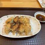 中国料理 龍鶴園 - セットの餃子、肉詰まってます。
