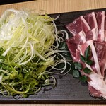 鴨ときどき馬 浜松町本店 - 京鴨使用　鴨ロースのしゃぶしゃぶ