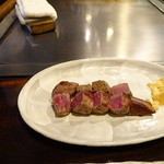 ステーキ池田 - ミディアムレアー