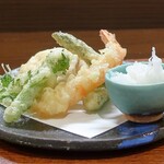 桶家乃隠居 - おまかせ天ぷら５品