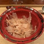 イタリア料理 今井 - 削り立ての、鰹節が乗ったリゾット