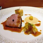 しまなみふれんち Murakami - 肉料理
      『岩城島レモンポーク さつまいも 銀杏』