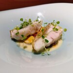 しまなみふれんち Murakami - 魚料理
                                『旬魚（タイ）ムール貝 ジロール茸』