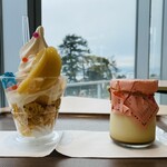 カフェ イソミ テラス - 「ゆめプリン」330円税込み♫、「しおかぜサンデー」650円税込み♫