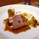 しまなみふれんち Murakami - 肉料理
      『岩城島レモンポーク さつまいも 銀杏』