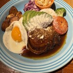 コナズ珈琲 - 料理写真:アボガドハンバーグロコモコ