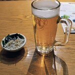 焼鳥酒場 本田商店 津田沼本店 - お通しのシラスとワカメ