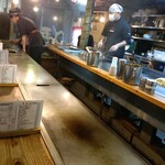 鉄板焼屋 田吾 - 店内カウンター