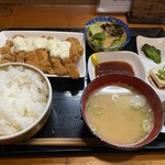 ゆーみー食堂 - チキンかつ定食