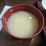 蕎麦処 丸花 - 味噌汁