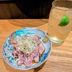 酒肆 黒崎 - 丹波親鶏たたき 480円