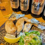 はな花 - 鶏手羽先塩焼き