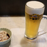 つりキチ黒鯛 - まずは生ビール