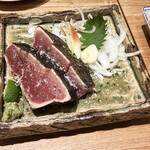 土佐みょうじん - 藁焼き鰹たたき
                                塩♪うま〜！