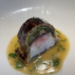 RISTORANTE IL NODO - Profumo さかな人長谷川さんの神経〆コショウダイ、キノコ