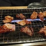 かしわや - 焼いて食べて