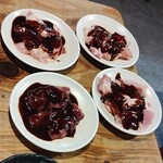 かしわや - 肉誰のかかった各部位の鶏肉たち