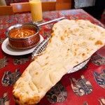 リトルスパイス - Bランチセット　ナン　キーマカレー