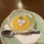 小瀬温泉ホテル - デザート　マンゴープリン