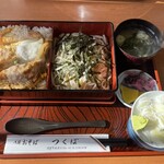 つくば - カツ丼ざるセット 味噌汁付きます