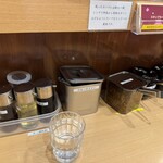 博多ラーメン 和 - 卓上のトッピング