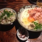 讃岐うどん 野らぼー - 本日の定食（豚とキャベツの塩焼き丼）