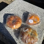 Bagels Panpan. - 明太子バター、マルゲリータ、ほうれん草ベーコンチーズ