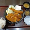とんかつととろろ膳 勝六 - 料理写真:トンカツとエビフライのミックス定食(1,800円位？)
