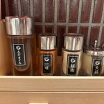 北海道名物らー麺 えびそば一幻 - 一味は使いませんでしたが、大蒜をたっぷり