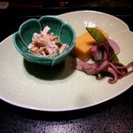 京あかり - 天然鯛めしセット(前菜五種盛り)！