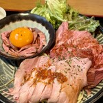 食堂ミートル - おまかせ定食のこのインパクト！