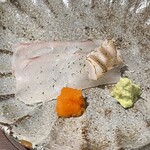 馳走 啐啄一十  - 下関産のひらめのアップ