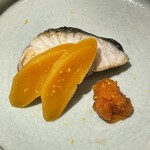 馳走 啐啄一十  - 生唐墨と塩鰆のアップ