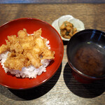 江戸前晋作 - かき揚げ天丼