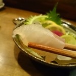 ふた夜の月 - 鮃昆布〆。リフト(^-^)/