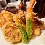 登良屋 - 天ぷら盛り合わせ♡