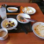 ビッグボーイ - 【2014年12月】満腹です！かなり食べました。サラダは同じ皿で何度も食べてます。