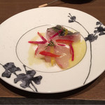 ラ スフォリーナ - 天草産　イサキとアコウ鯛のカルパッチョ 2014-11