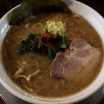 ラーメン ヤスオ - ラうどん（太麺） 200グラム　ショウガ アブラ多め 750円