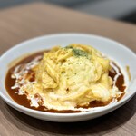 さかい珈琲 - チーズオムライス　デミソース