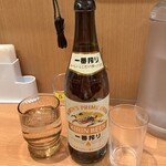 日高屋 - 瓶ビールキリン一番搾り