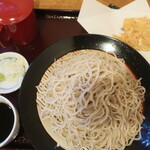 清兵衛 - 料理写真:盛り蕎麦（大盛）＋きす天