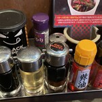 らあめん花月嵐 - 卓上のいろいろ