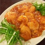 三陽楼 - 芝エビチリソース