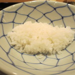 Jushuu - ご飯は佐賀の棚田で栽培された「ゆめしずく」お米のうまさが過度に出ないのがいいですね。