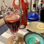 ラッコズ ニューヨークスタイルピザ - 家に戻りサングリアで祝杯❗️