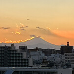 ラッコズ ニューヨークスタイルピザ - 富士山の夕焼け。絶景でしょ？