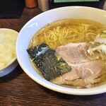 麺 晴天 - しおらぁめん+ライス