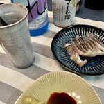 ラッコズ ニューヨークスタイルピザ - この前割ってしまった、れんとを再ゲット！日曜に捌いた熟成鰆を炙りで