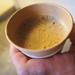 古町糀製造所 - 麹ドリンク ほうじ茶。ほのかな甘さの麹と煎ったほうじ茶の香り。非常に美味です！